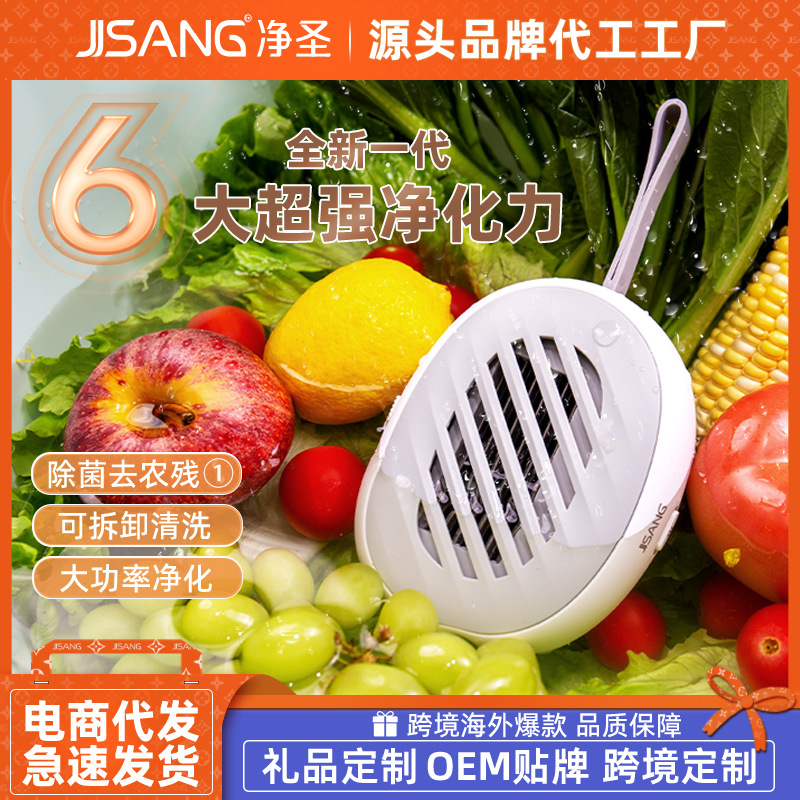 食材机去农残蔬菜净化器家用水果清洗机便携式净化净圣果蔬清洗机