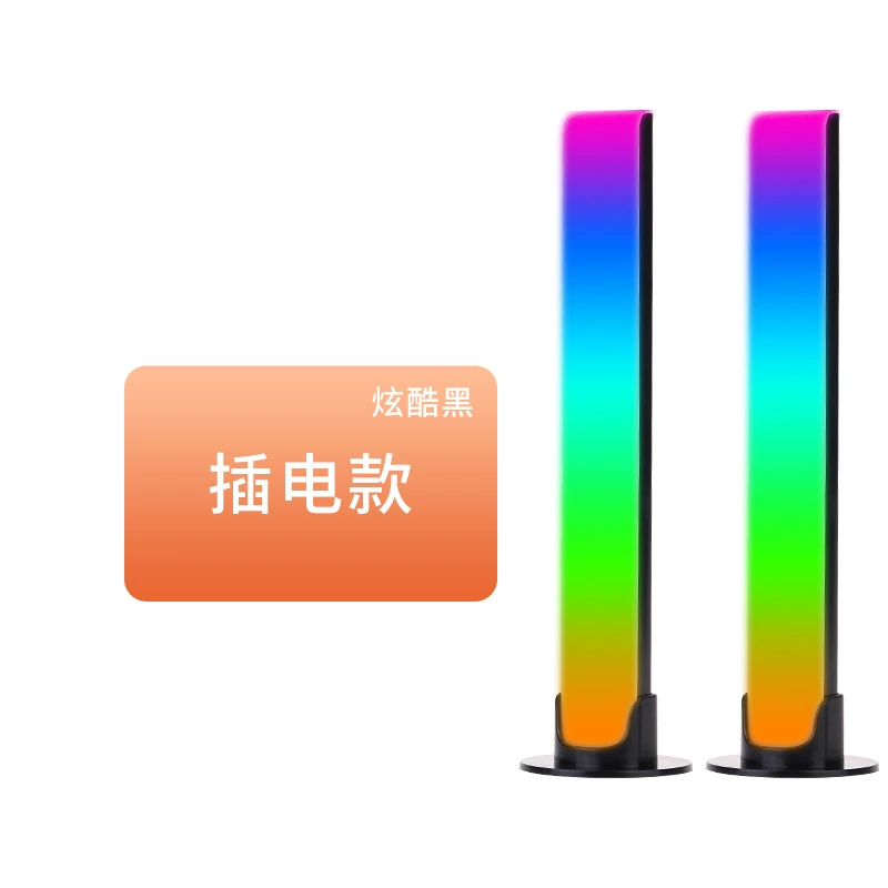 Новое поколение 4D креативных RGB светильников с звуковым датчиком, управление по голосу, цветная музыкальная декоративная атмосферная подсветка, автомобильный аудио APP Bluetooth