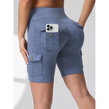 U 18431 High Waist Quick Dry Yoga Shorts �ڴ���װ�٤��ֿ�