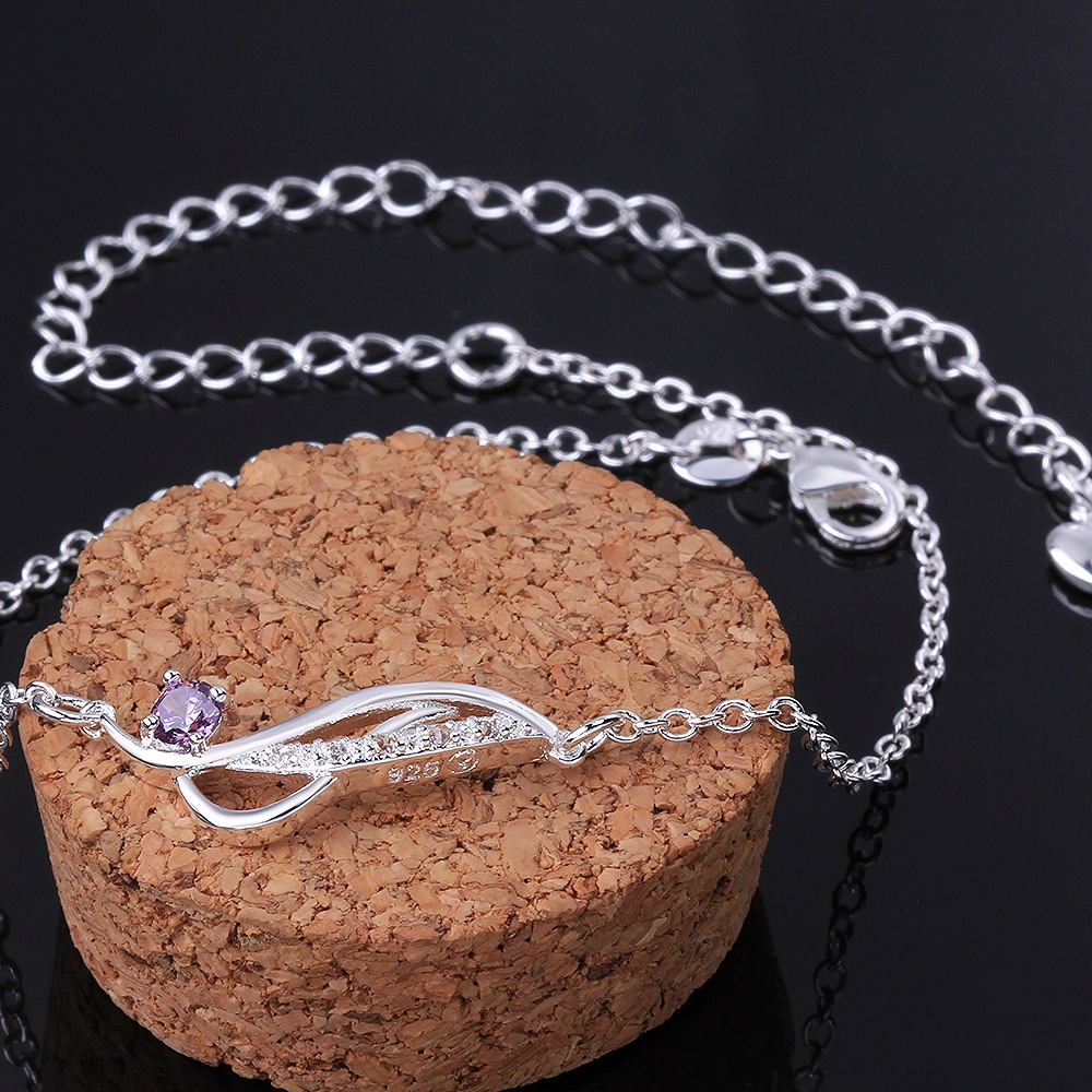 Simple Style Geometric Copper Plating Zircon Womenu0027S Anklet 1 Piece