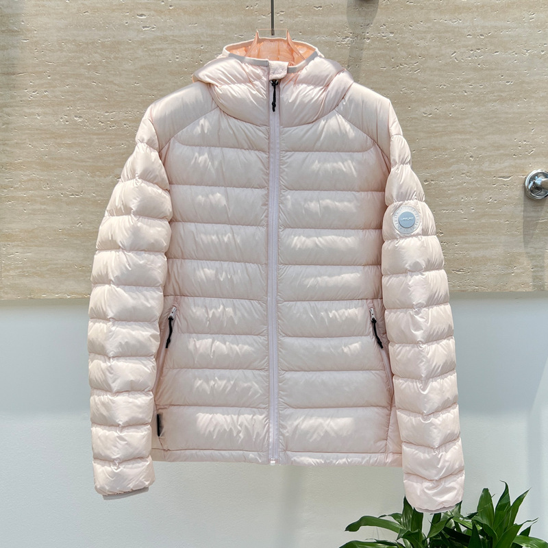 90白鸭绒排骨羽绒服女轻薄短款2025冬新款轻便简约情侣连帽外套男|undefined