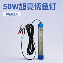 LED诱鱼灯50W 324珠2835LED水下集鱼灯 DC12-24V夜钓鱼筏灯