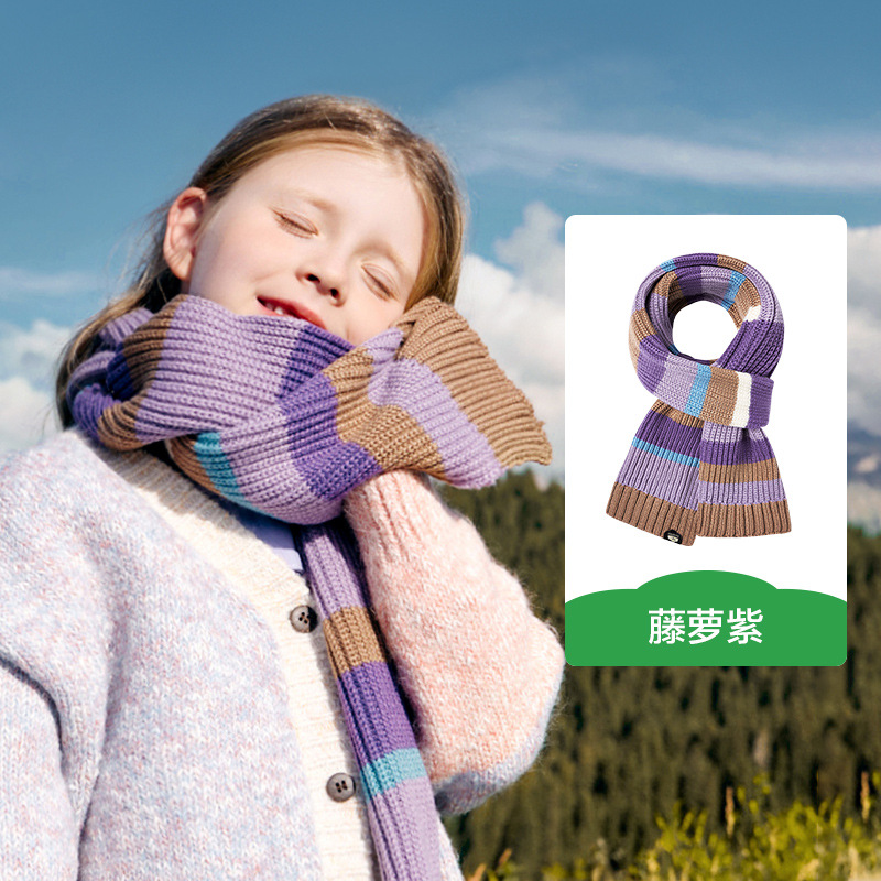 KK árbol bufandas para niños niños niños niñas otoño invierno bebés bufandas calientes padres e hijos invierno fuera de la cubierta de cuello a prueba de viento protector de cuello