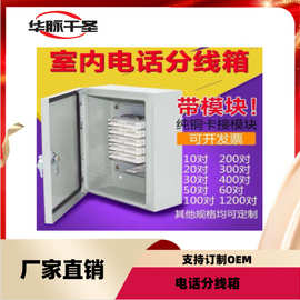 华硕室内大对数通信电缆交接箱壁挂科龙模块配线箱 电话分线箱