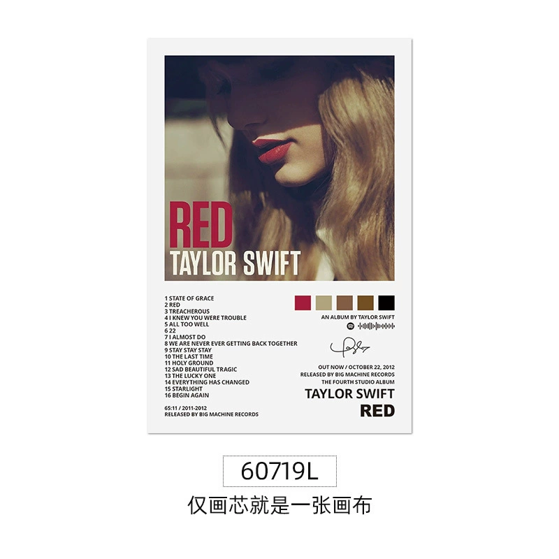 Тейлор Свифт формовочная музыкальная музыка украшение ядро Taylorus блок звезда звезда альбом постер постер
