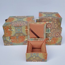 砚台挂盘礼品盒茶盘画盘盒锦盒古玩玉器工艺品收纳锦盒正方形空盒