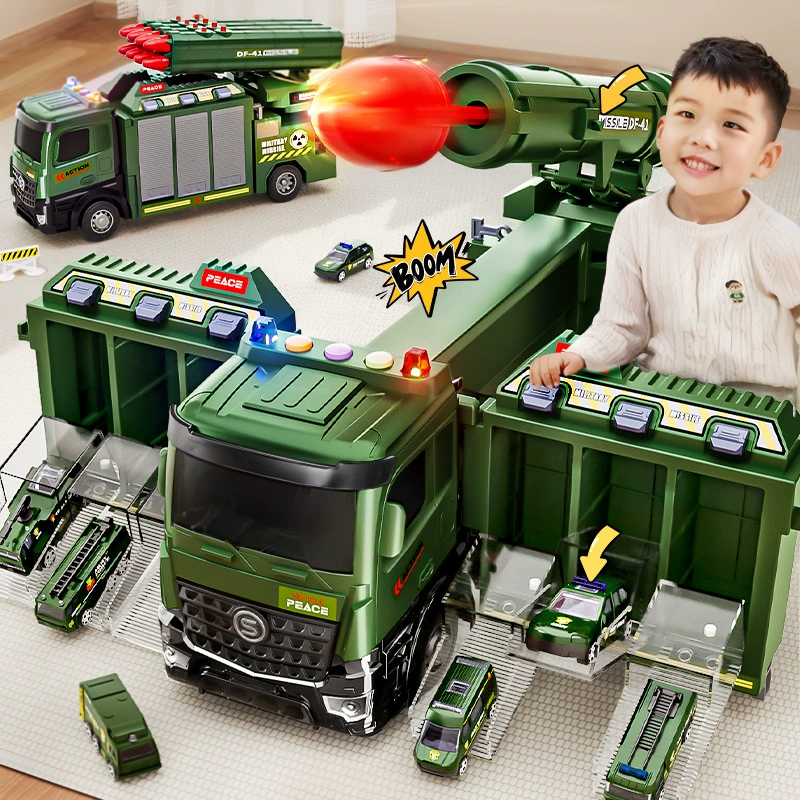 Детонационная ракетная машина 2025 Детская игрушка мальчик 3 года 6 танк большой ракетный снаряд модель автомобиля