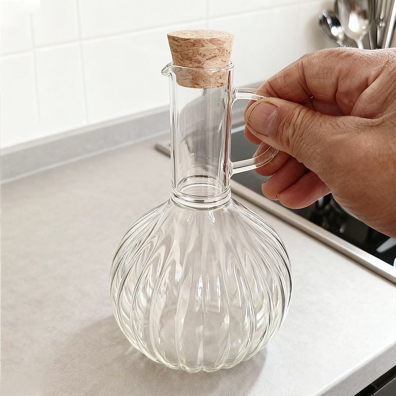 Aceitera de Vidrio Doméstica de Borosilicato para Cocina image 5