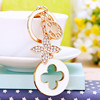 Cute keychain, metal pendant, four-leaf clover, Birthday gift, wholesale