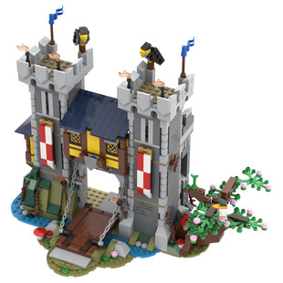 Moc-91876 Castle and Dragon Attack Building Model Toy 2427 Particle Number