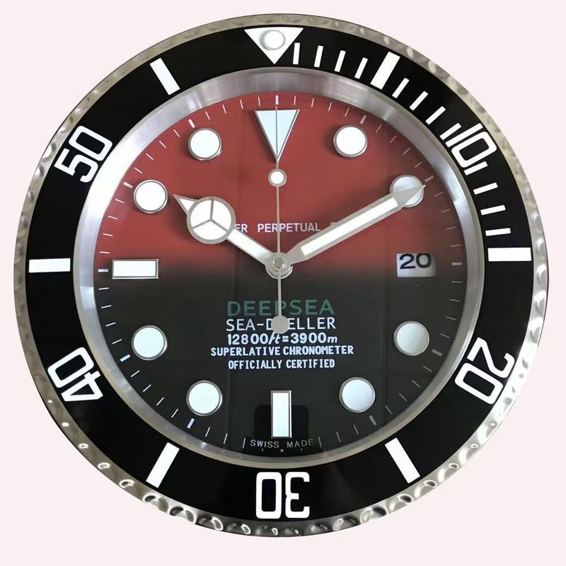 一件起批金属不锈钢夜光客厅挂钟GMT静音钟表专供出口Wall clock|undefined
