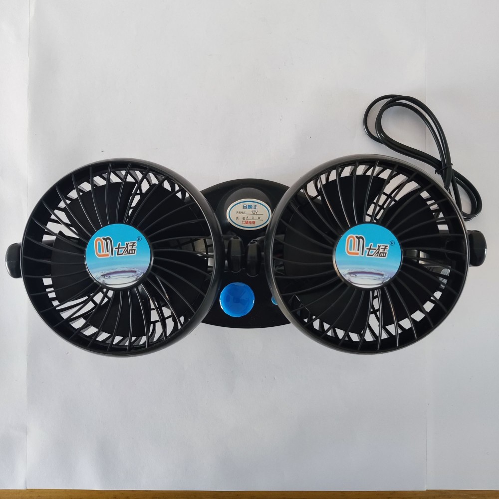 Car-mounted cooling fan for vans and trucks, 12/24v4/ 5inch small fan 4inch oscillating car fan