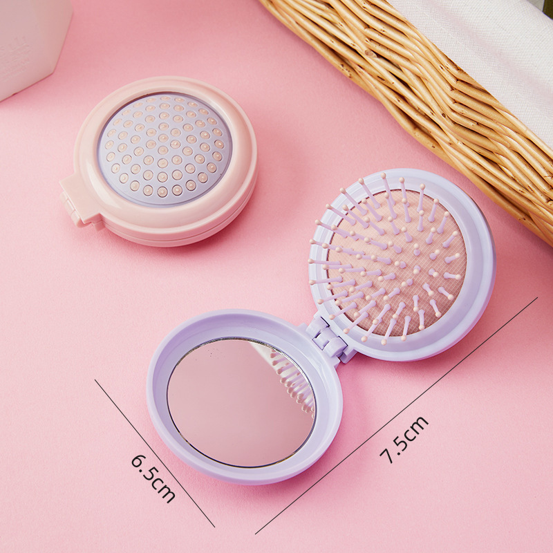 櫛レディース専用ロングヘア家庭用ストレート折りたたみ櫛巻き止め髪髪髪櫛静携帯サイズワイド歯|undefined