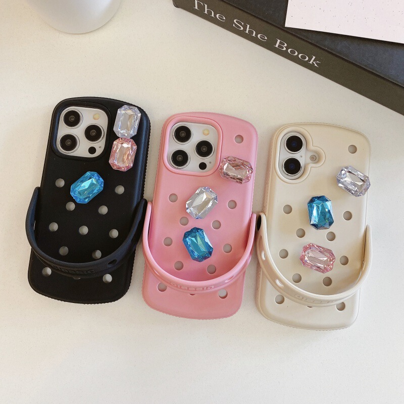 Cute Croc Shoes Suitable for Iphone16Pro Apple 15Promax Mobile Phone Case 12 Silicone 14 Cute 13/11 Cute Croc Shoes Suitable for Iphone16Pro Apple 15Promax Mobile Phone Case 12 Silicone 14 Cute 13/11