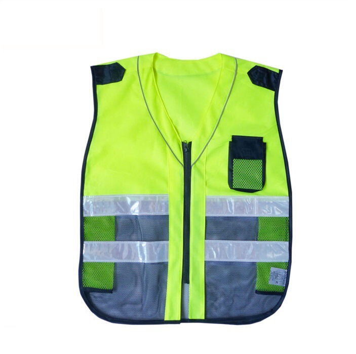 【Multi-Pocket Vest】Color-Blocked Reflective Vest with Patchwork and Mesh Fabric Reflective Vest for Construction Site Work 【Multi-Pocket Vest】Color-Blocked Reflective Vest with Patchwork and Mesh Fabric Reflective Vest for Construction Site Work