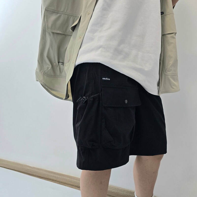 High-Quality Hasegawa Nautica White Sail Series Japanese-Style Functional Shorts, Mid-Length Shorts, Unisex Casual Pants