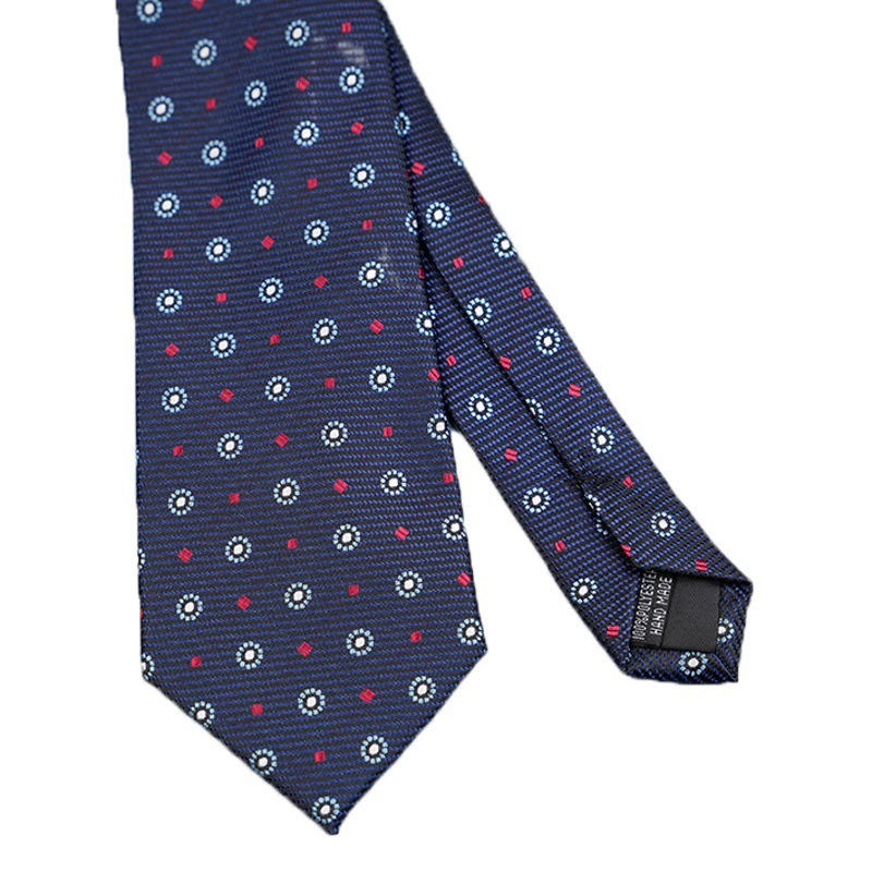 Деловой мужской ручной галстук шириной 8 см в круглую клетку в клетку с датой, встречей, досугом, модные аксессуары, прямые поставки с фабрики