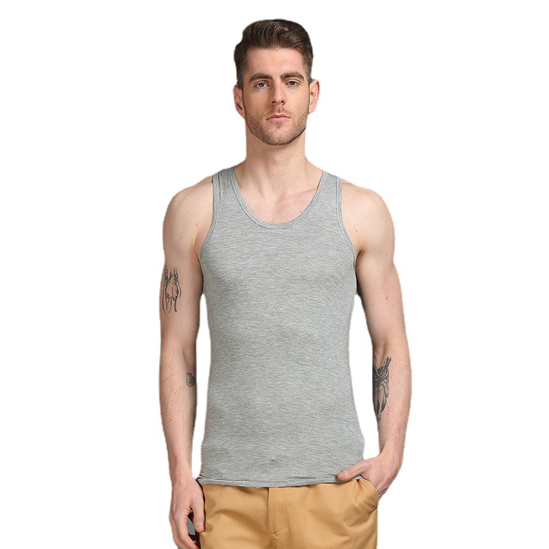 Men's cotton vest hurling rib vest summer I-plus size sport thread vest cotton men summer wholesale