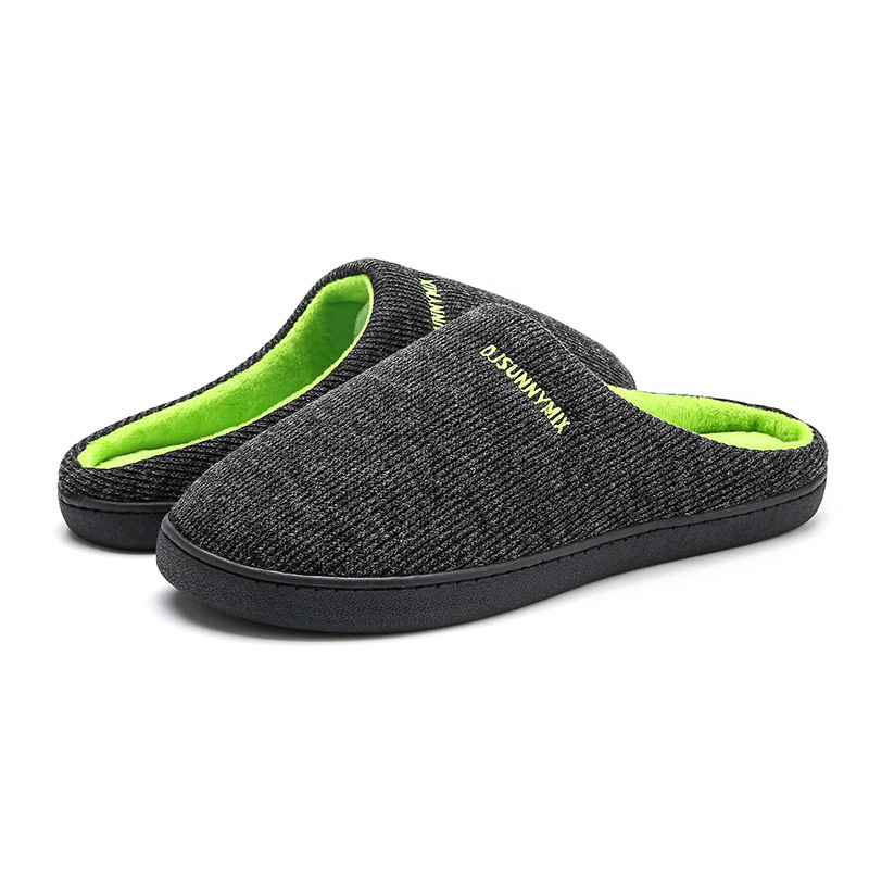 Men's Casual Solid Color Round Toe Cotton Slippers display picture 2