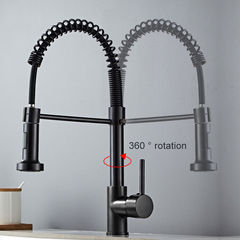 Foreign trade cross-border special supply of hot and cold spring pull-out kitchen sinks stainless steel kitchen pull-out faucets