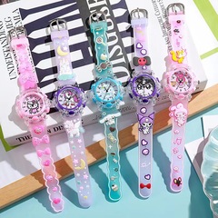New silicone cartoon watch student children's watch luminous light watch wholesale cross-border watch supply