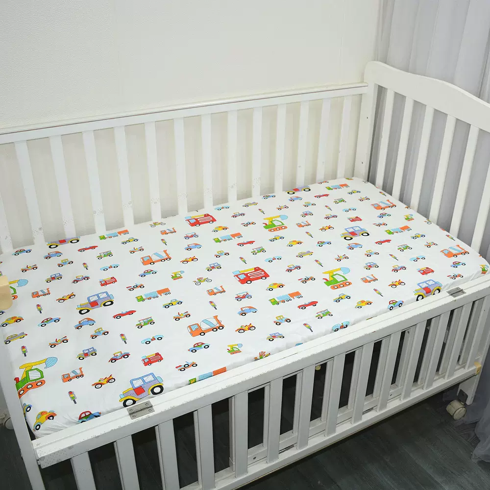 婴儿床床笠拼接床床单婴儿床纯棉a类幼儿园宝宝床垫罩床盖套罩