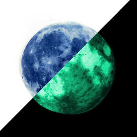 圆点夜光墙贴儿童房夜光星星装饰贴可移除夜光贴纸圆形夜光贴套装