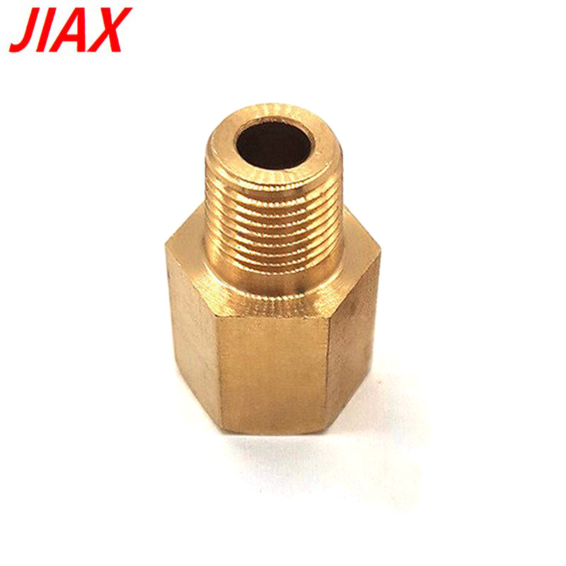 Auto 1/8NPT-1/8BSPT medidor de presión de combustible adaptador reductor de latón adaptador de conversión