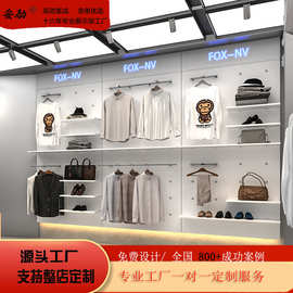 男装货架上墙户外运动服装店展示架陈列架落地式挂衣架衣服中岛架