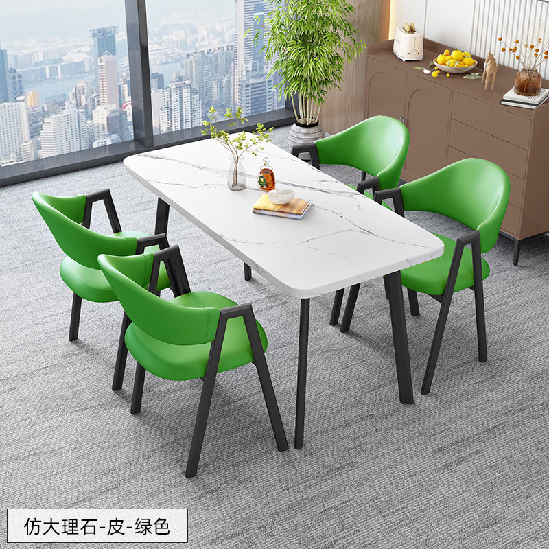 北欧の長方のテーブルは簡単で、業務的に接客します。