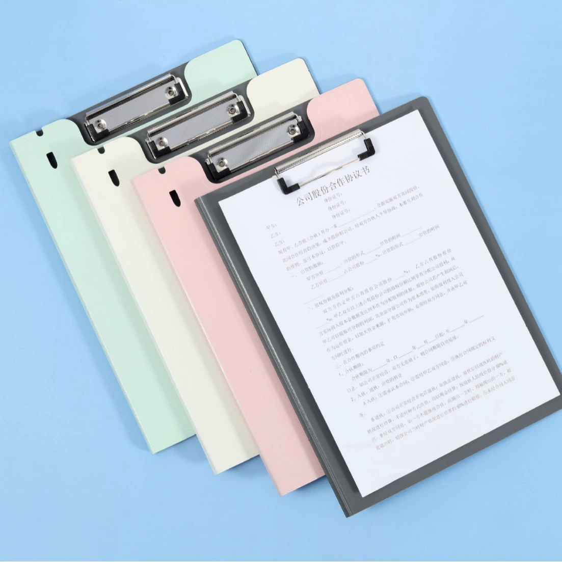 Kangbai Cartoon universal cute folder, notebook, storage system, increased thickness