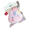 Demi-season plush cute hair accessory, cartoon rabbit, with little bears