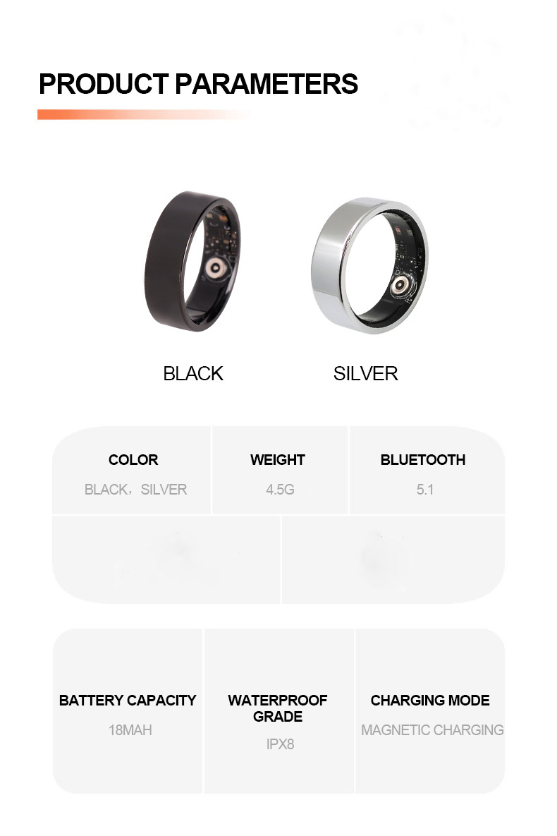 Smart Ring With Heart Rate Sleep Blood Oxygen And Gesture Control_voghion.com