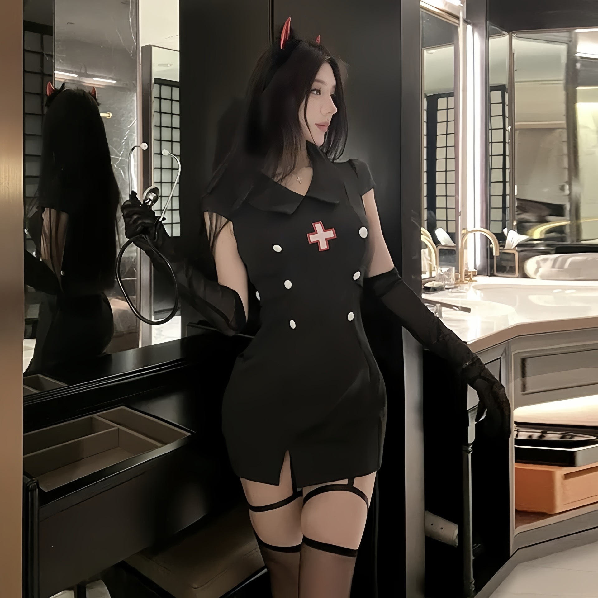 Sexy Lingerie Japanese Nurse Uniform Set Doctor Halloween Cosplay Female