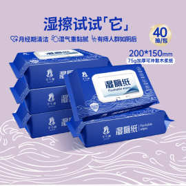 芊兮颜大包湿厕纸可冲散家用便携婴幼儿成人私护专用卫生湿巾杀菌