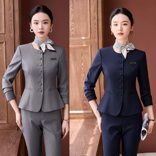 高端西装套装女2025新款气质OL职业装套裙工装商务接待正装工作服