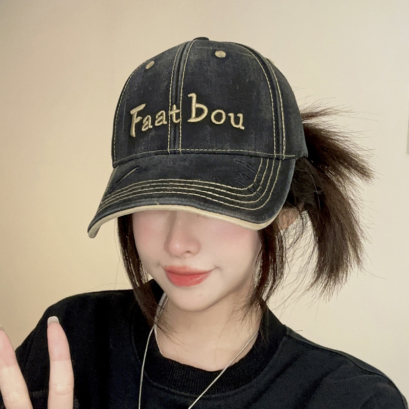 新款帽子女韩版百搭宽帽檐显脸小棒球帽春秋户外硬顶遮阳鸭舌帽男|undefined