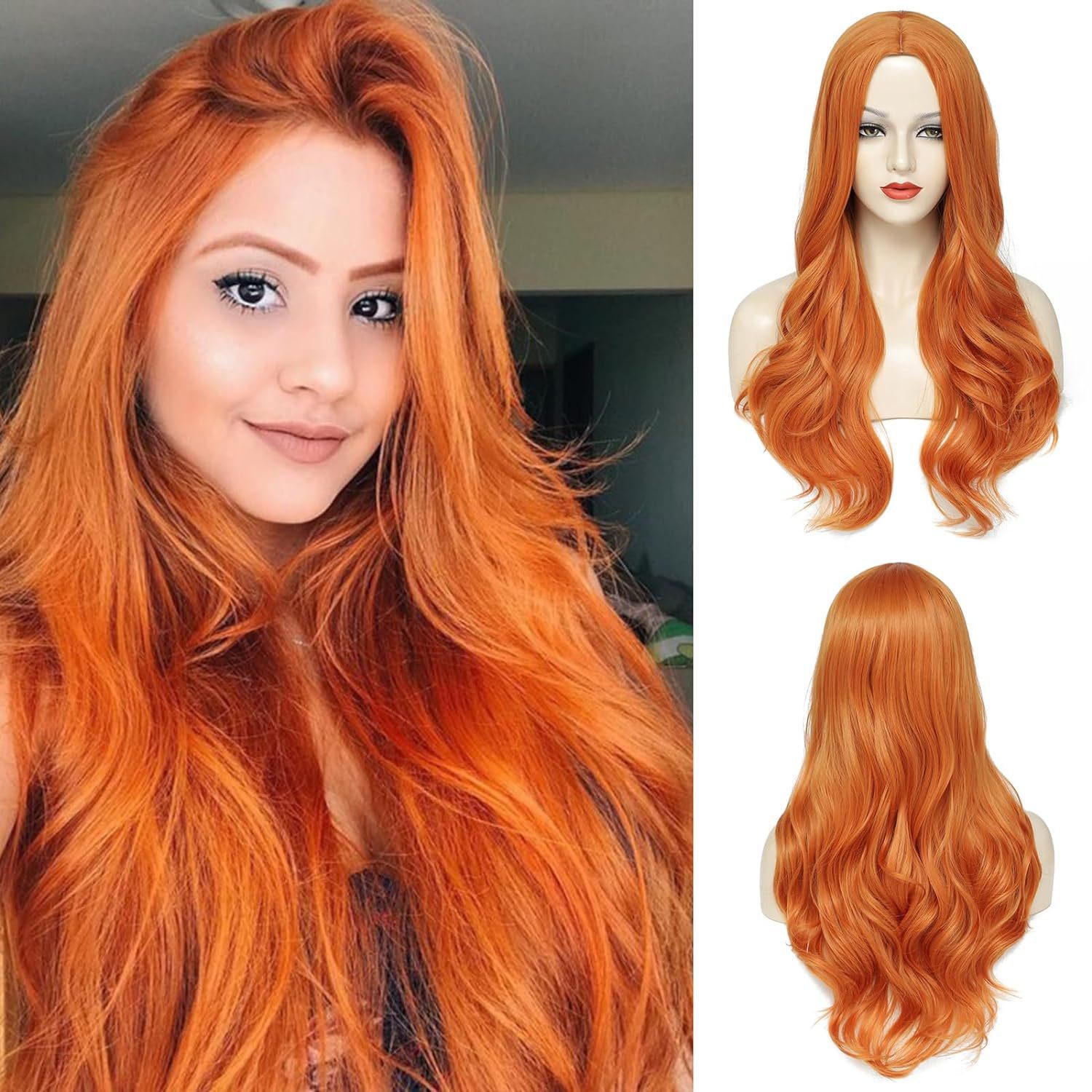 Sintetična lasulja za ženske, srednje dolgi kodrasti lasje z velikim valovitim roza mrežastim mehanizmom, na voljo v več barvah_voghion.com