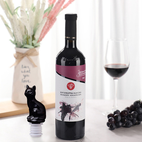 DIY crystal resin wine bottle stopper mold, crown cat paw rabbit diamond jewelry display stand silicone mold