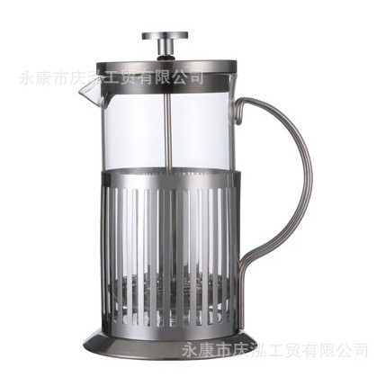 Francés de acero inoxidable olla a presión fabricante de té cafetera tetera de café Fabricación de té leche burbuja puesto de suministro