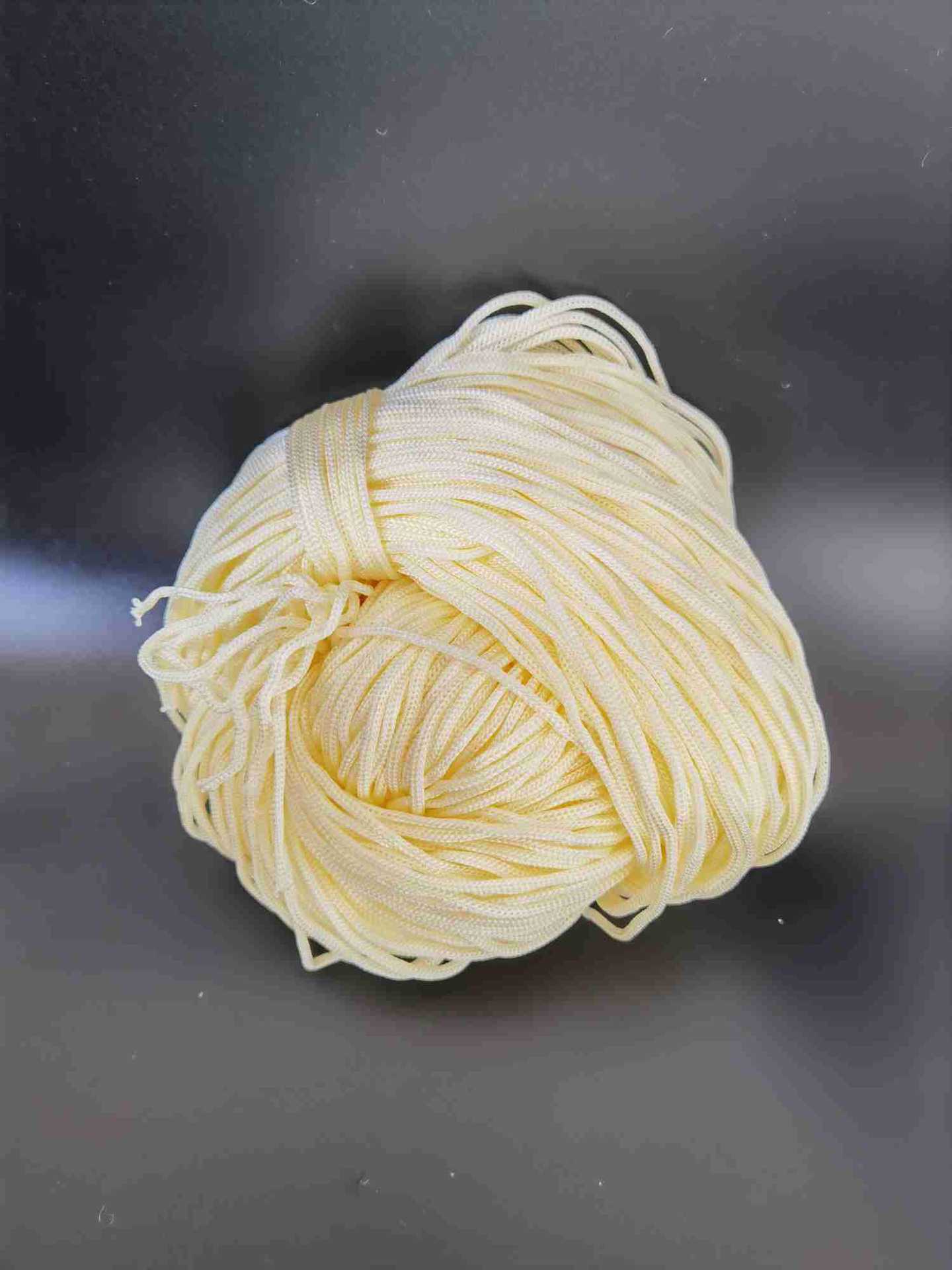 盘扣手工闪光小中国结加粗米黄扁平麻绳绳子