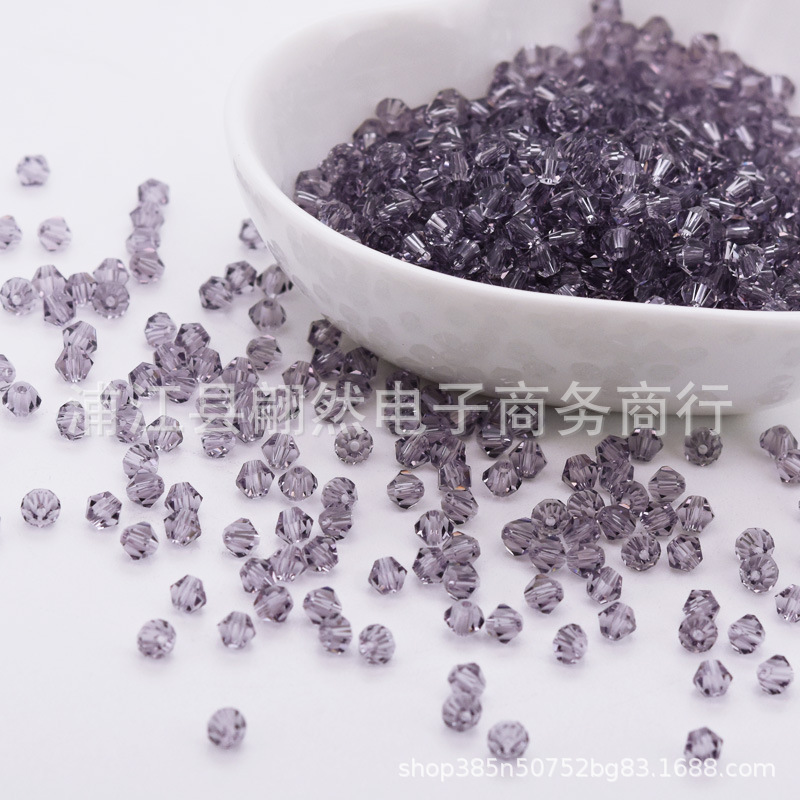 hoa tử đằng tím / Hạt kim cương boutique 3mm (100 chiếc/gói)