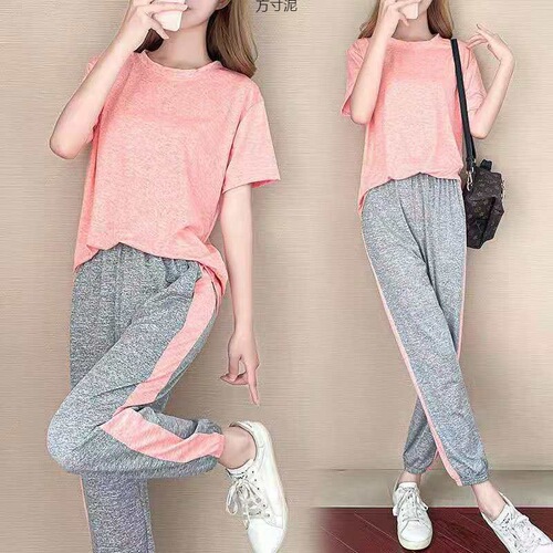 Women's Single/Sets Sports Suit, Quick-Dry Yoga Clothes, Professional Morning Running Sports Suit for Summer