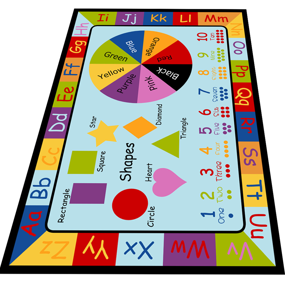 Alfombra para niños juego de rompecabezas tablero de ajedrez rejilla rayuela alfombra de piso dormitorio de dibujos animados tatami ventana Bahía creativa manta de noche