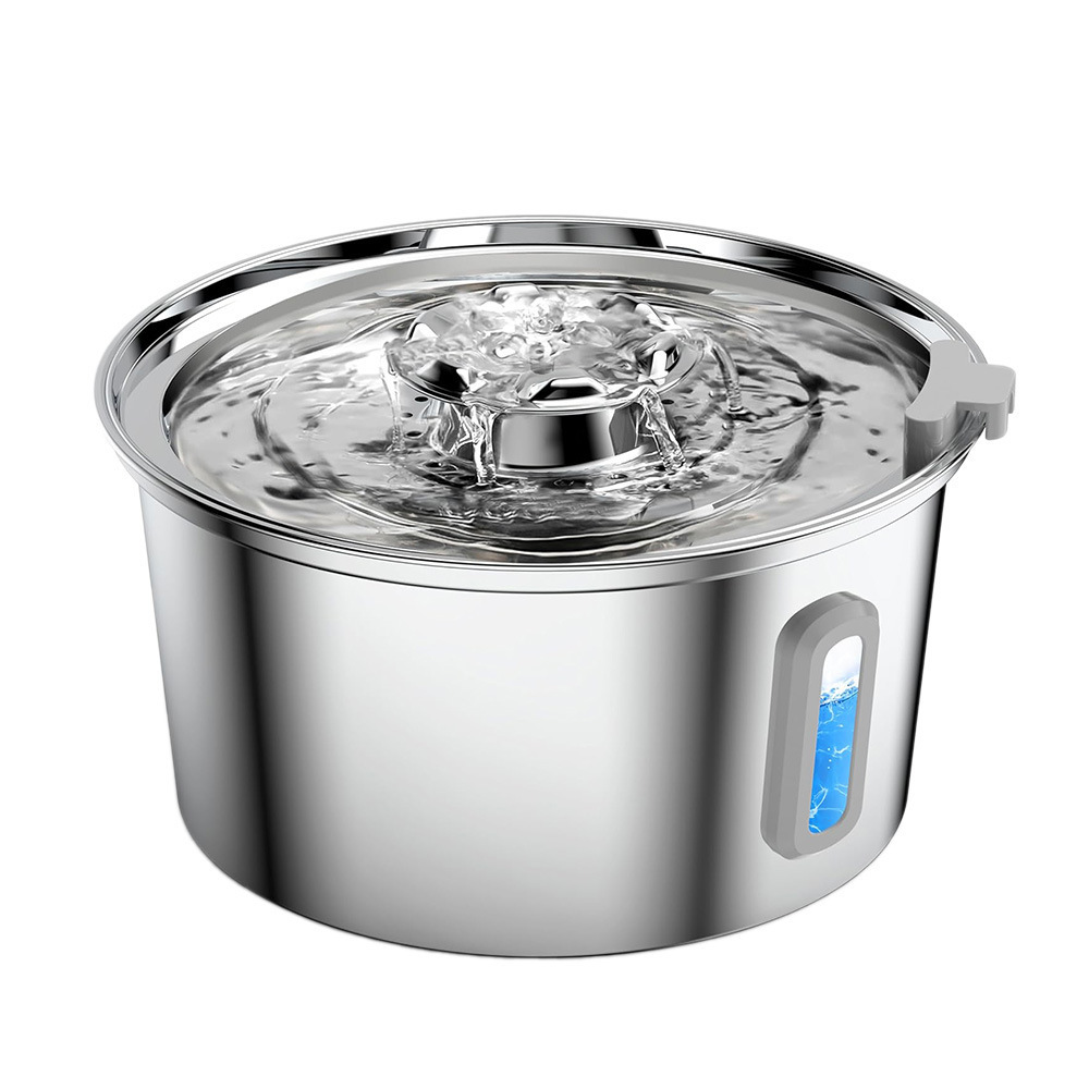 Amazon de acero inoxidable inteligente para bebidas de mascotas 3.2L filtro de circulación automática de gran capacidad alimentador de agua para gatos y perros