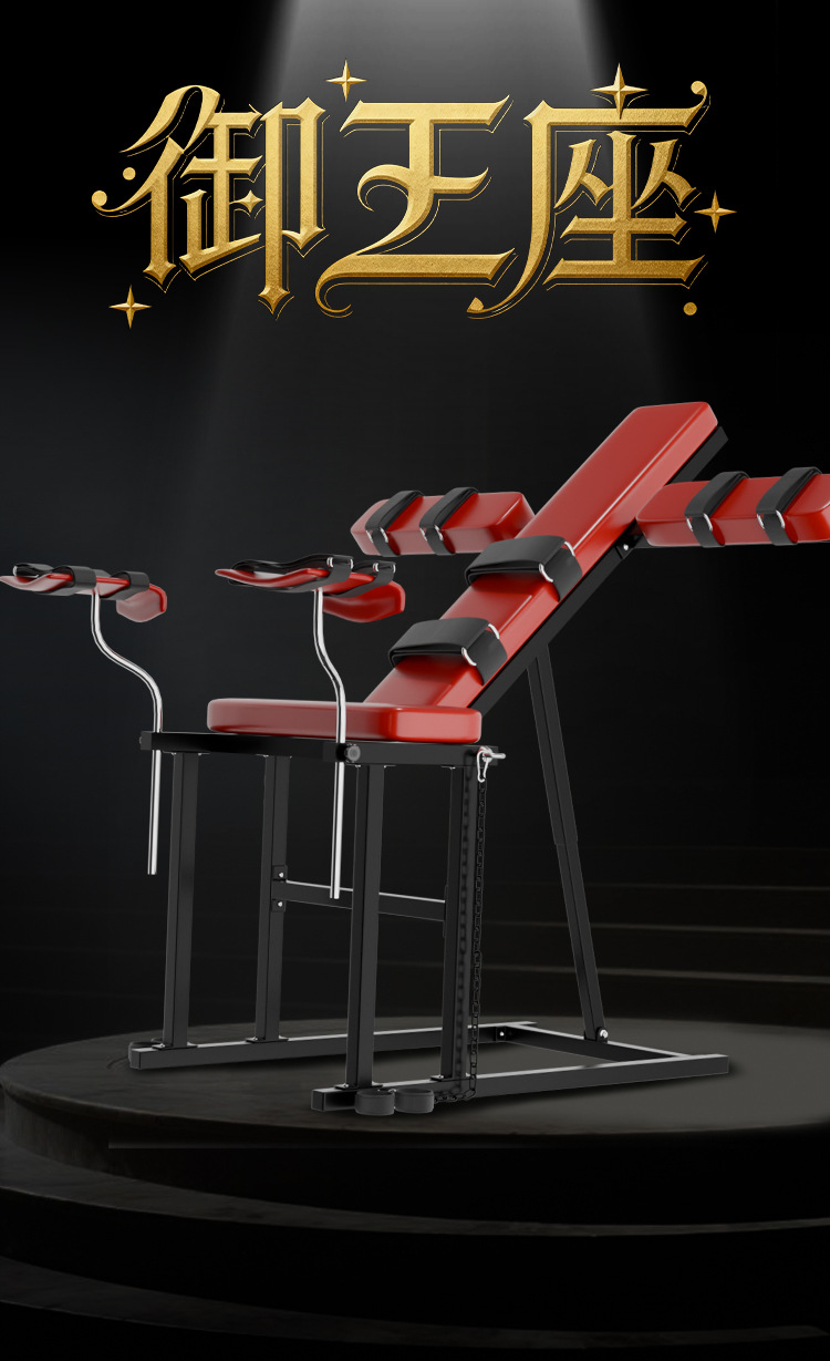 Jiuai SM-御王座 Adult Sex Chair in Black Iron and Leather for Couples — detail image 17