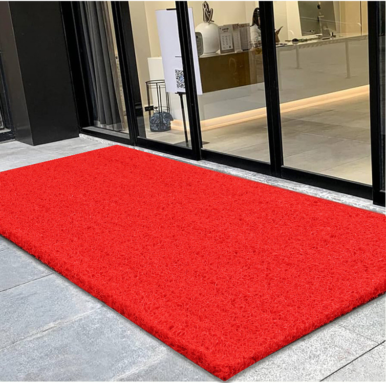 Cuttable silk ring floor mat door mat door mat car anti-slip dirt-resistant mat plastic carpet thickened