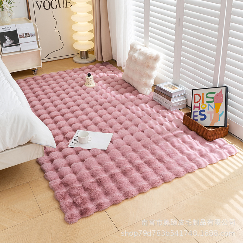 Pink-bubble velvet (thickened and encrypted)