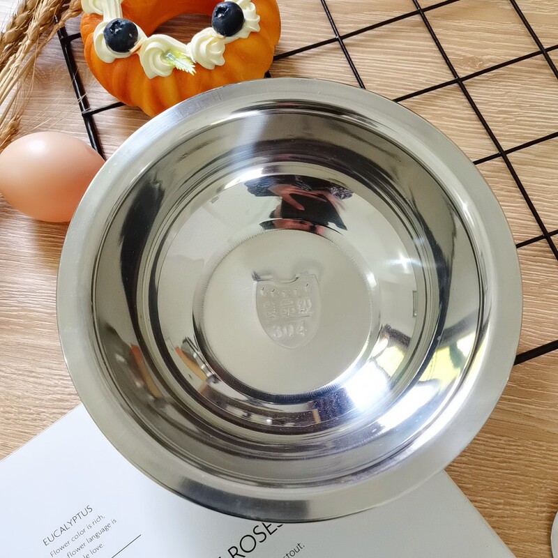 304 stainless steel horse Hopper seasoning basin egg bowl stainless steel single-layer hotel supplies horse pocket ingredients basin salad bowl