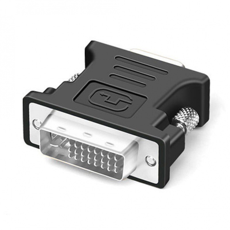 DVI24+5 オス - VGA メスアダプター鉄ネジテレビコンピュータモニター HD dvi - vga アダプター|undefined
